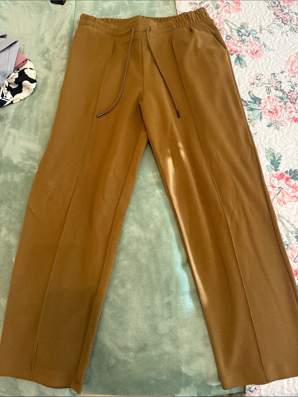 a new day Brown Wide-Leg Track Pants